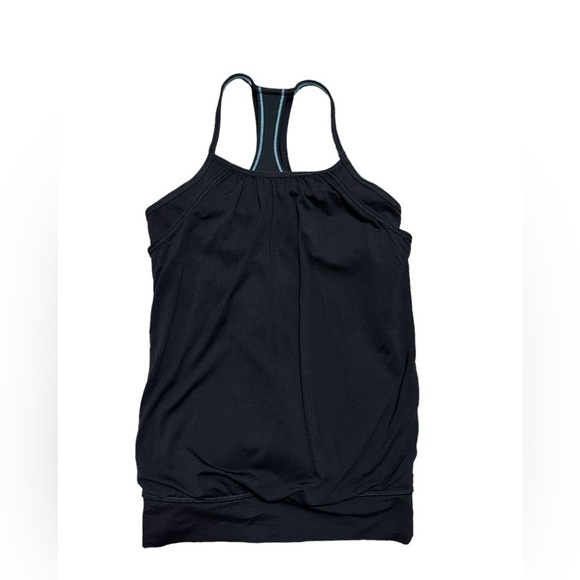 Ivivva By Lululemon Girls Double Dutch Athletic Tank Top Layered Black Size 12 - Picture 1 of 5
